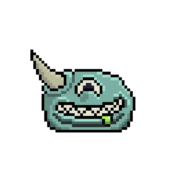 The LittleLord pixel-art mascot — a teal horned creature.